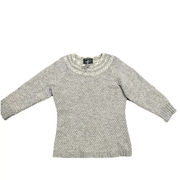 Woolrich Winter Fair Isle Wool Sweater Pullover Women's XS Nordic Lamb's Wool - Picture 2 of 12